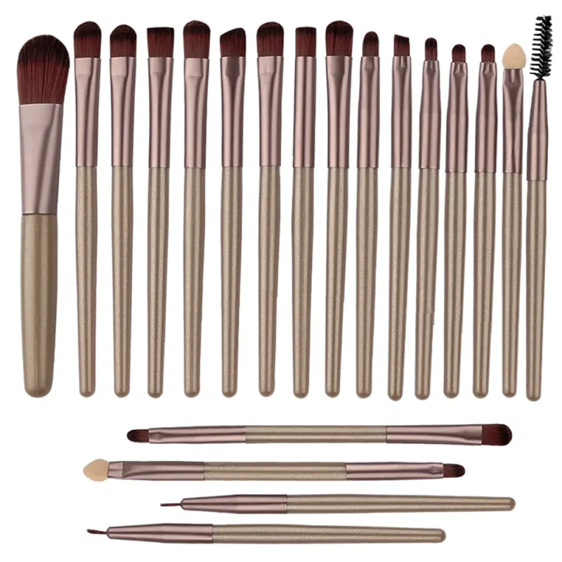 Conjunto de pincéis de maquiagem para os olhos, 20 peças, portátil, macio, ferramentas de beleza, base, sombra, delineador, multifuncional, iniciante — image 15