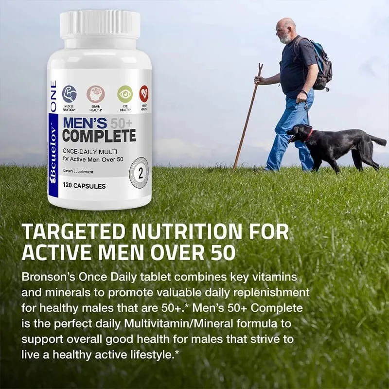 Mænds multivitamin til 50+ - Forbedrer hukommelse og kognition understøtter hjernens øjen- og hjertesundhed booster energi og immunitet — image 5
