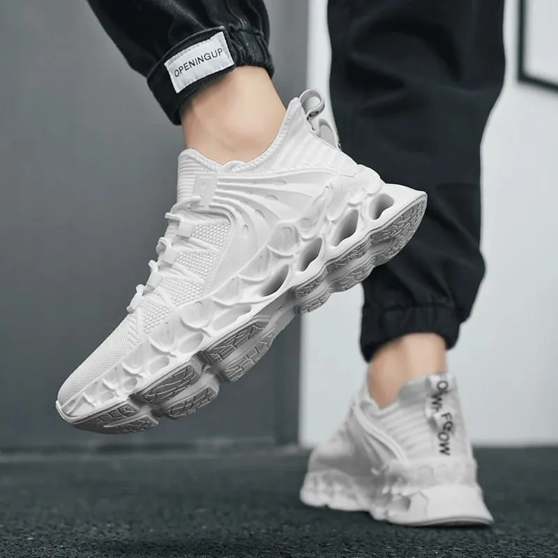 Sneakers Olahraga Mesh Lelaki Kasut Lari Ringan Selesa untuk Lelaki Tapak Lembut Tidak Licin Kasut Kasual Berjalan Luar — image 6