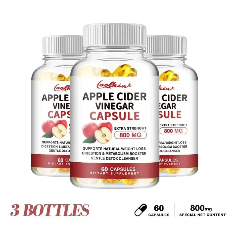 Kapsul Cuka Cider Epal - Membakar Lemak Selera Makan Menekan Pengurusan Berat Badan Suplemen Detoks — image 11