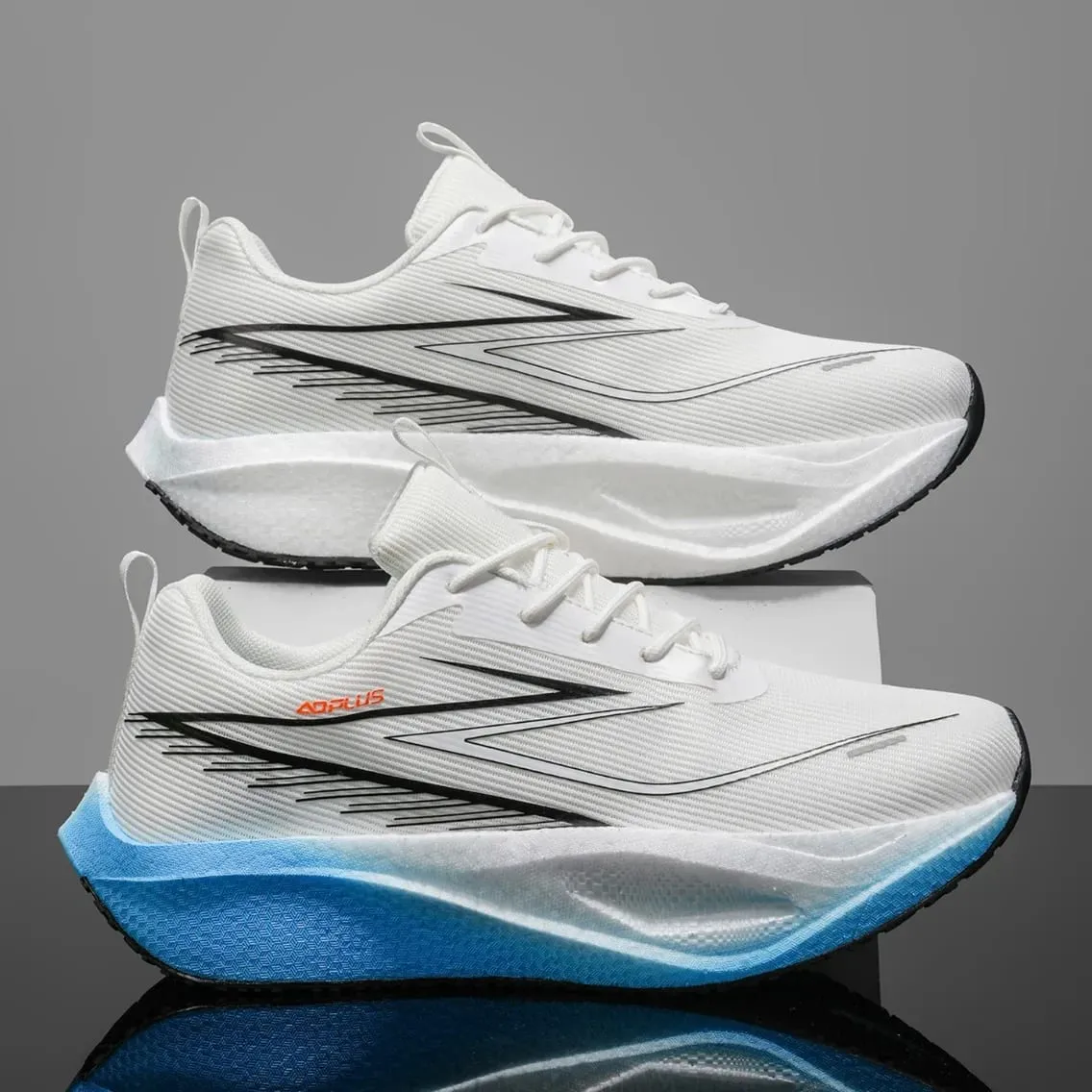 Scarpe da corsa da uomo Sneakers da maratona con piastra in carbonio Scarpe sportive da atletica leggere e traspiranti Scarpe da passeggio comode da donna — image 4