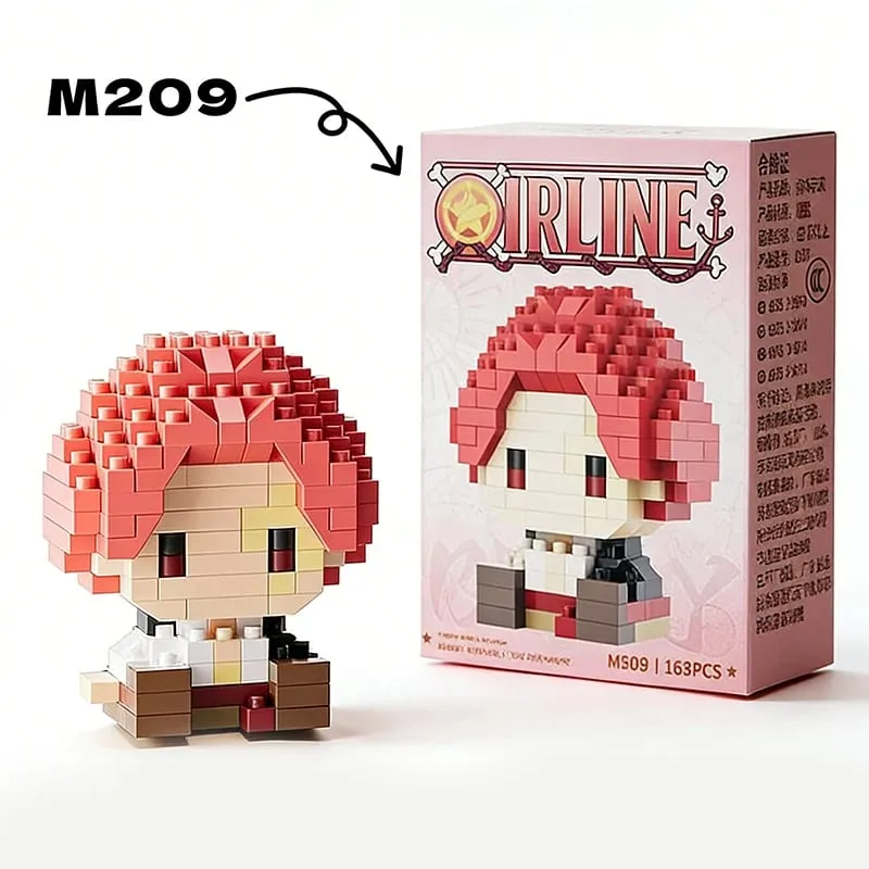 Anime Building Block Chopper Buggy Montage Micro Building Block Zoro Robin Karaktärsmodell Minitegelstenar Figurleksaker till present — image 10