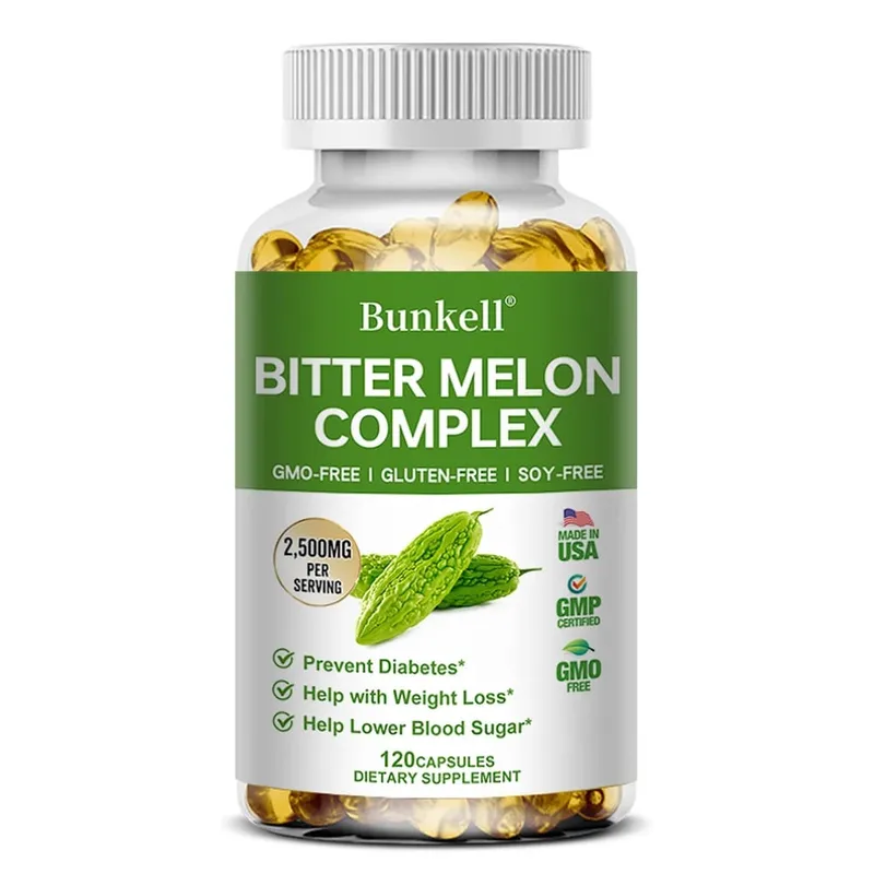 Bitter Melon Extract Capsules 2500mg Supports Blood Sugar Balance Glucose Metabolism Cardiovascular & Heart Health