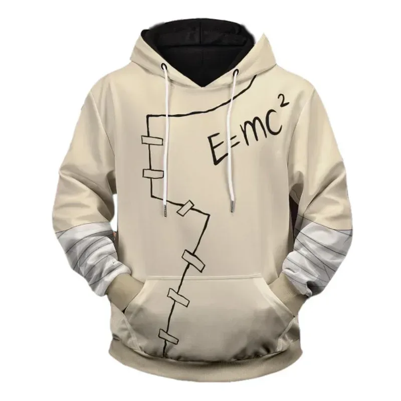 Patrón de fórmula física Sudadera con capucha impresa en 3D, disfraz de Cosplay, jersey, ropa de calle informal, sudaderas con capucha, ropa para hombre, Tops