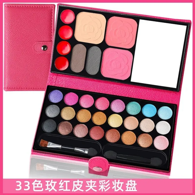 33 สีแต่งหน้าชุดอายแชโดว์ Blush ลิปสติกพาเลทยาวนานสาว Pan พร้อมกระจกเริ่มต้นแผ่นเครื่องสำอางค์แต่งหน้า — image 8
