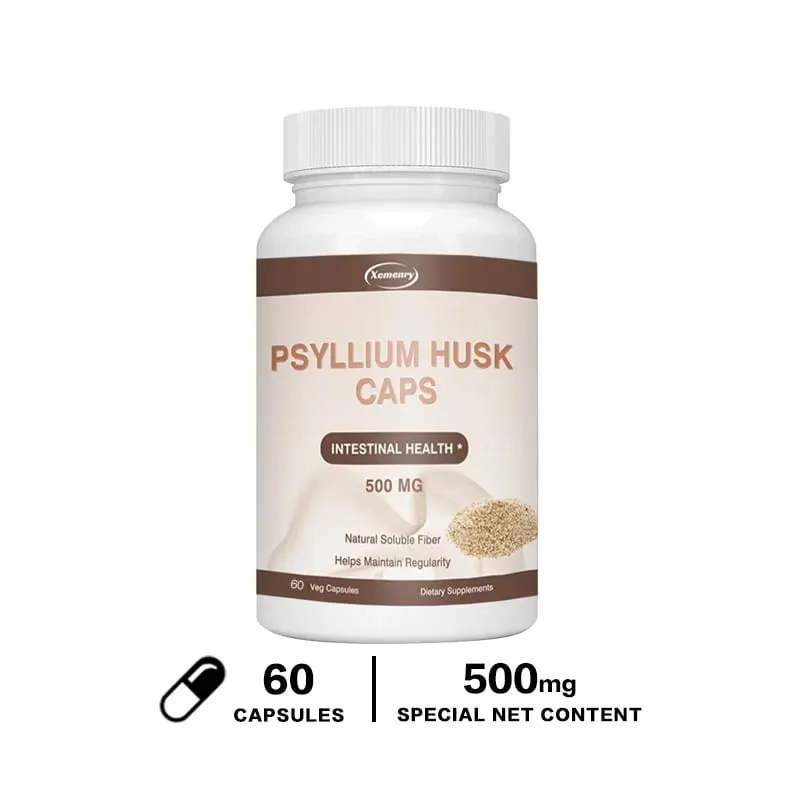 Psyllium Husk Capsules | Premium Soluble Fiber Supplement | Psyllium Powder Stool Softener and Relief for Adult Constipation — image 9