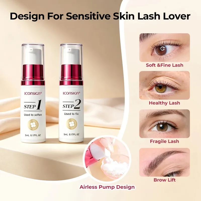 Sistem Mengangkat Bulu Mata Pantas Tanpa gam Korea Camellia Bulu Mata Laminasi Kening Mengangkat Perm Makeup Kosmetik Kit Penuh — image 4