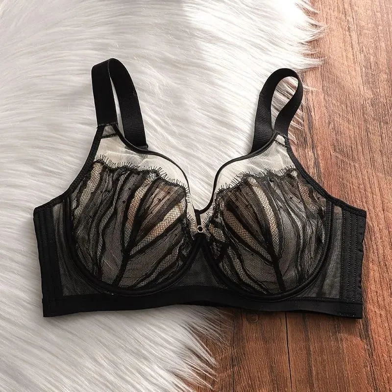 Büyük Göğüs için Kablosuz Push Up Sütyen Ayarlanabilir Konfor Fit Dantel Bralette Sarkmayı Önler ve Şekli Geliştirir Kusursuz Tasarım — image 8