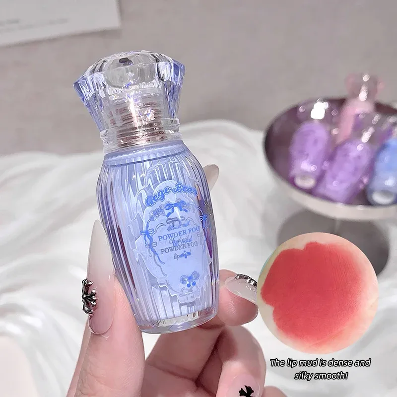 Gegebear prášek na rty bahenní matné rty s nízkou sytostí bílá rtěnka přirozená barva bez kelímku dlouhotrvající make-up bez vyblednutí — image 3