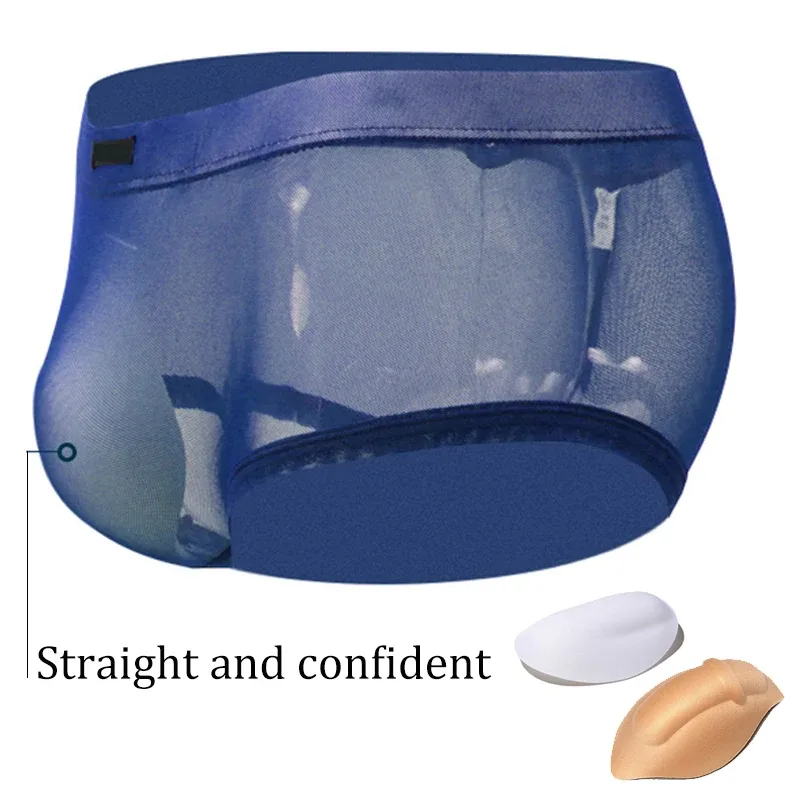 2 Keping Lelaki Sponge Pouch Pad Stereo Push Up Cup Pad Seluar Dalam Di Dalam Meningkatkan Perlindungan Depan Kusyen Dalam Padded Membesarkan Cups — image 4