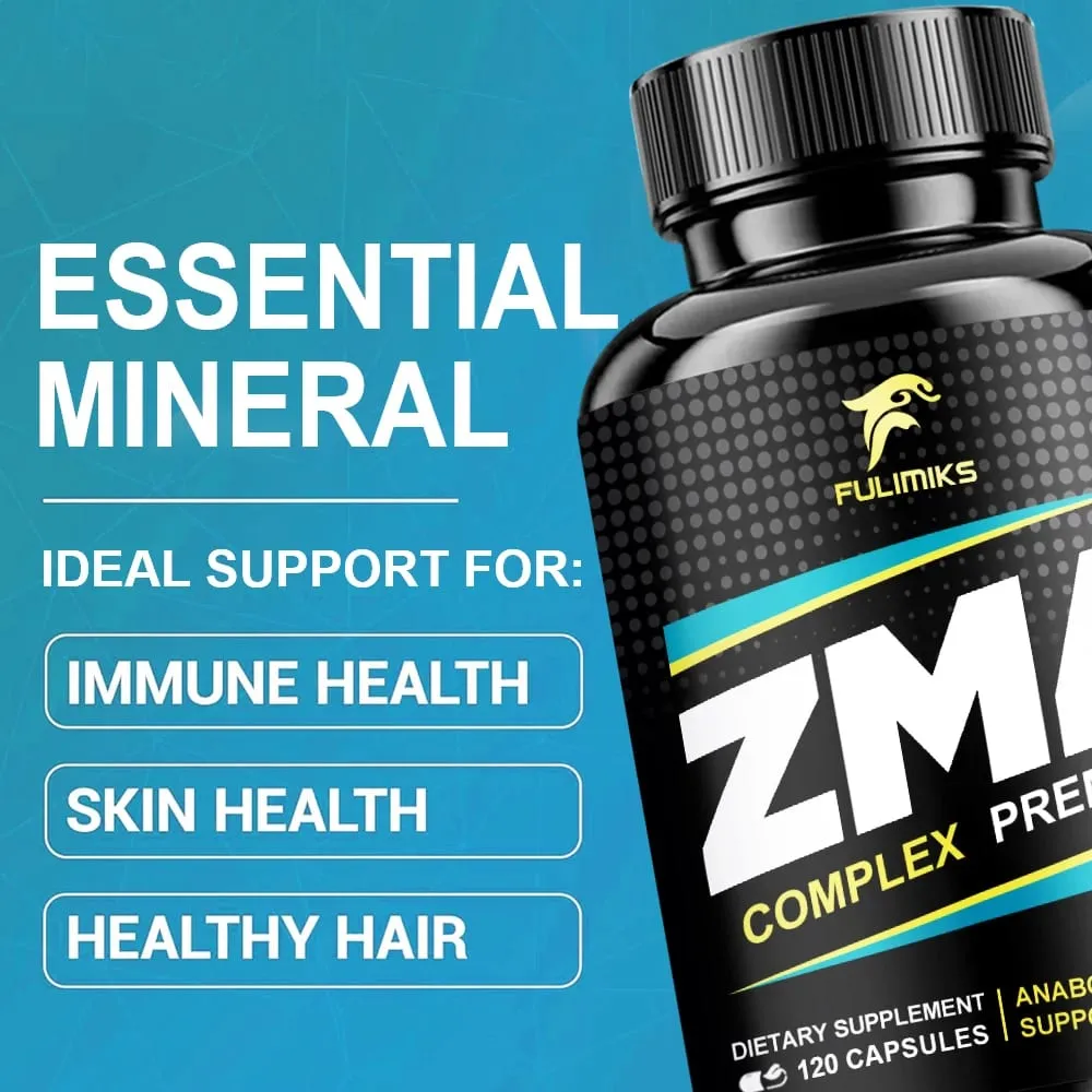 Buy 2 Get 2 Free! Easter Gift ZMA Supplements Capsules with Zin Vitamin B-6 Support Energy Brain Overall Health — image 4