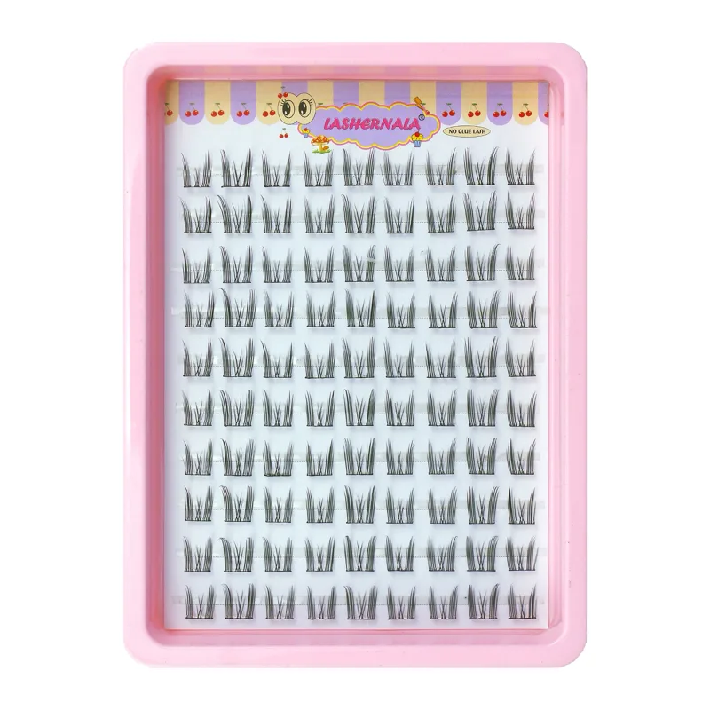 10 Rows Cat Eye Single Cluster Fake Eyelashes Natural Cosplay Makeup False Eyelashes Self-adhesive Natural Wispy Lash Extension — image 18