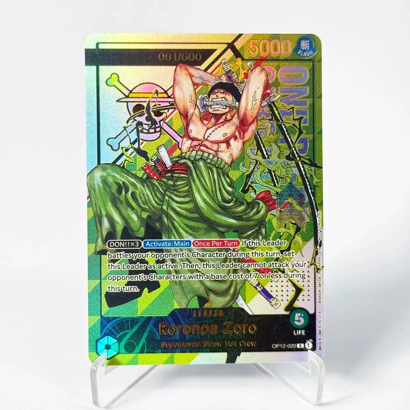 One Piece Roronoa Zoro Series Set Championship Treasure Cup Promo Anime Collectibles Carte replica fai da te Carta texture — image 7
