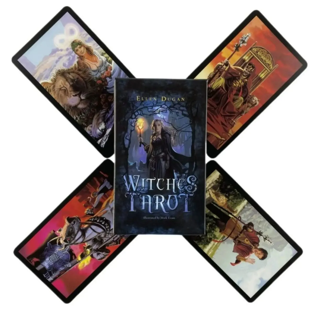 Witches Tarot Divination Board Game Anglická verze Začátečníci Fortune Family Party Zábavná stolní hra 78ks Hot Selling — image 4