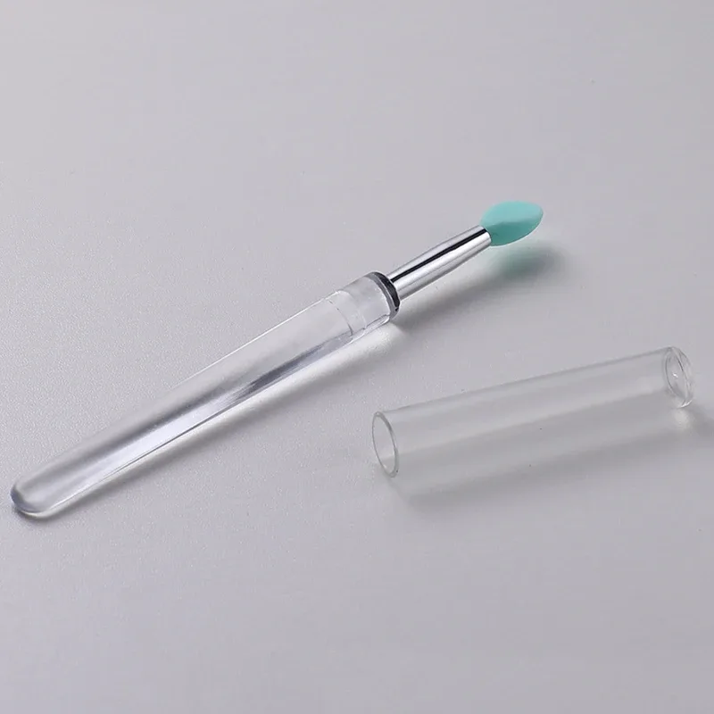 Silikonový štětec na rty s krytem Měkký multifunkční aplikátor masky na rty Lesk na rty Přenosné cestovní štětce na make-up opakovaně použitelné — image 9