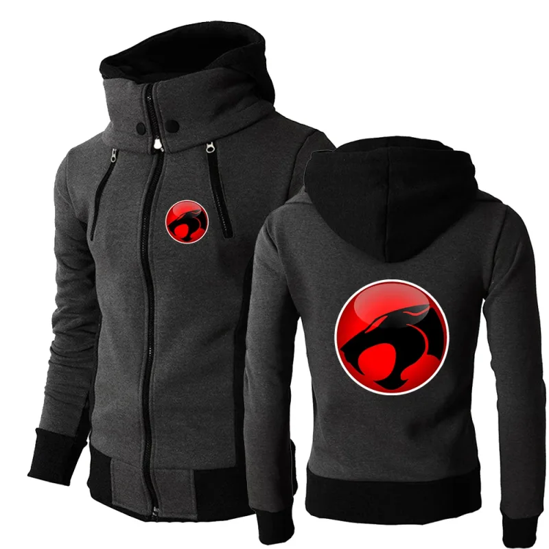 ThunderCat ロゴメンズ 3 色のジッパー プルオーバーは、春と秋のビジネスウェアに適していますパーカー ジャケット — image 2