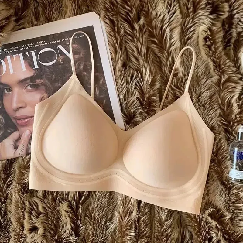 Intimo estivo sottile ultrasottile con tracolla sottile scintillante dalla pelle di ghiaccio per le donne senza segni e bellissimo reggiseno sulla schiena — image 11