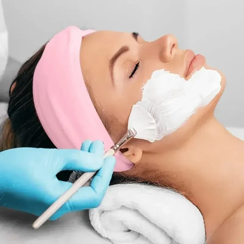 8 teile/satz Gesichts Pinsel Fan Make-Up Pinsel Weiche Tragbare Maske Brushe Spa Stirnband Dehnbare Haar Wrap Hautpflege Make-Up-Tools — image 2