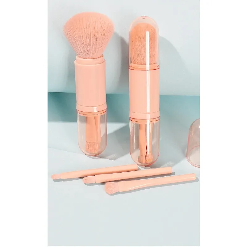 4 pz/set 4 In 1 Pennello Per Trucco Telescopico Pennelli Per Trucco Da Viaggio Portatile Set Ombretto In Polvere Sciolto Mini Pennello Per Trucco Strumenti di Bellezza — image 6