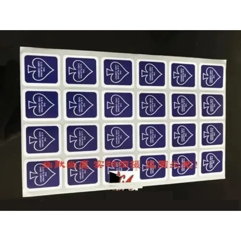 3 시트 원래 자전거 재생 카드 케이스 인감 스티커 Magic Trick 24 On 1 Sheet 3 색 Magia Magie Magicians 액세서리 — image 5
