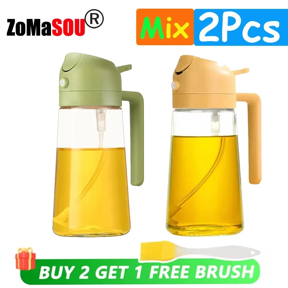 1–4 Stück 2-in-1-Sprayer, Ausgießer, Öl, leere Flasche, Kunststoff, Ölbehälter, Spender, Verdampfer, Küche, Grill, Camping, Kochutensilien — image 17