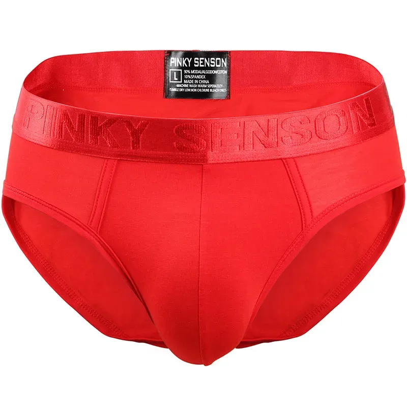 Pinky Seaso Marke Bestseller Sexy Dreieck Hosen Modal Dünne Einfarbig Unterwäsche männer Modale Briefs Lüften Plus Größe Männer — image 26