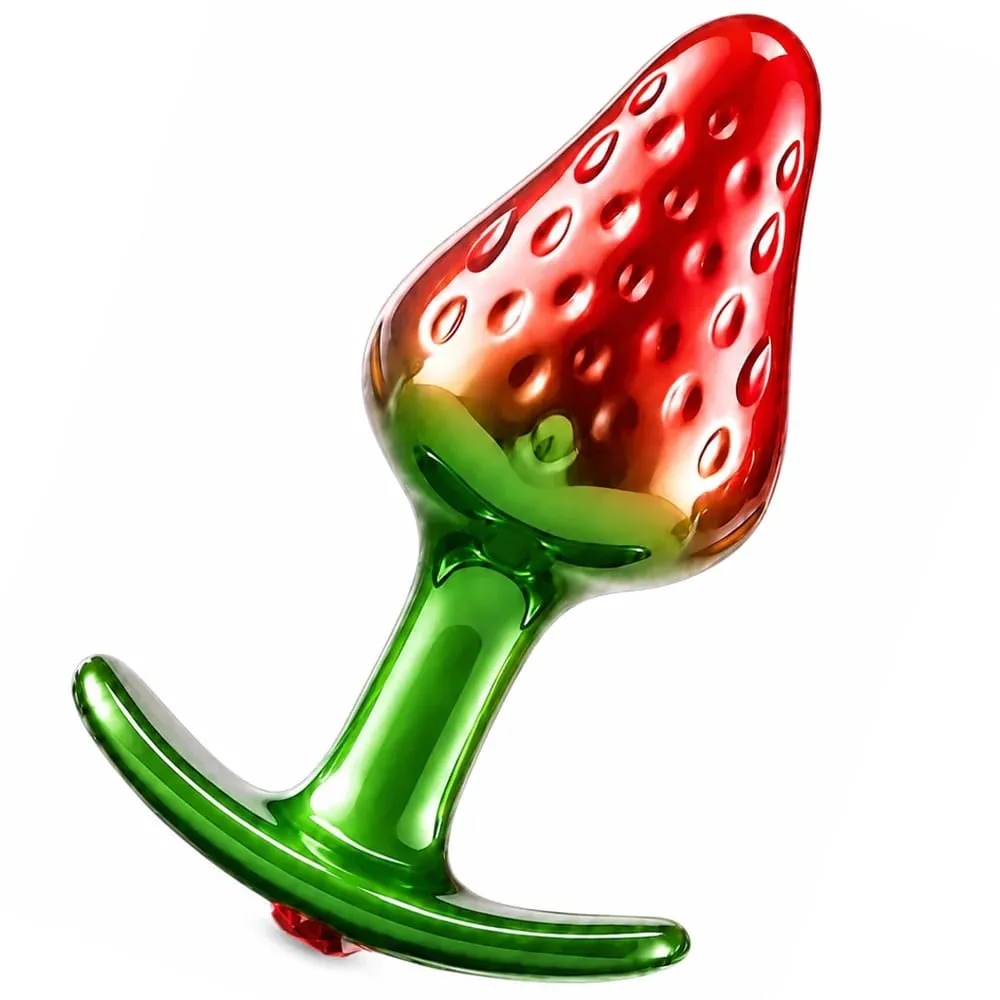 Strawberi Logam Manik Dubur Set Palam Punggung Kecil Sederhana Besar Barang Kemas Palam Dubur Boleh Dipakai Mainan Seks Dubur untuk Lelaki Wanita