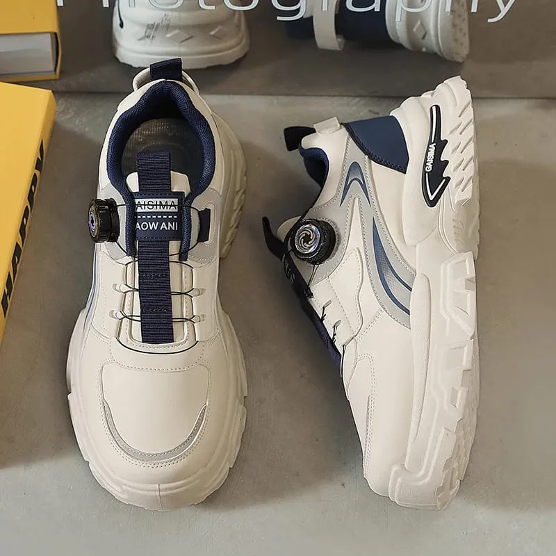 2025 herbst Neue männer Vielseitige High-Top Trendy Laufschuhe Mit Dicken Sohlen Atmungsaktive Casual Trendy Schuhe — image 3