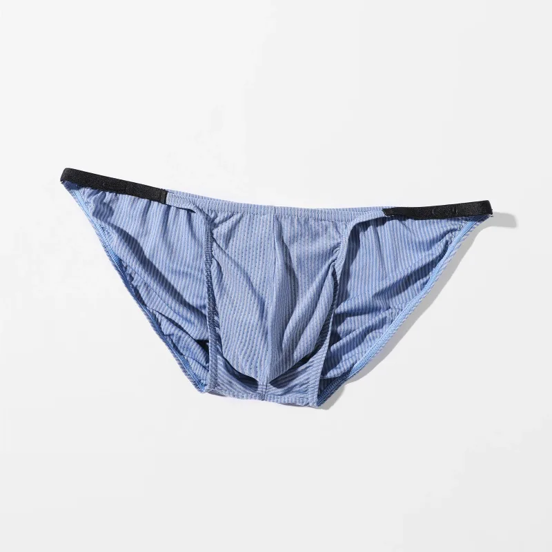 Homme slips sous-vêtements Sexy hommes poche bombée String Mini culottes hommes taille basse Bikini Lingerie caleçons Slip Hombre — image 23