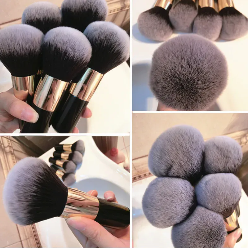 Pinceau à poudre libre pour fond de teint, Blush, surligneur, pinceaux de maquillage professionnels, cosmétiques pour grand visage, cheveux doux, outils de maquillage pour femmes — image 4