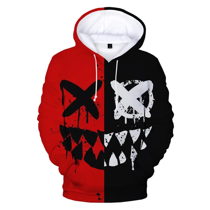 Patrón de moda diablo cara sonriente 3D impreso Sudadera con capucha sudaderas hombres mujeres moda Casual divertido jerseys sudaderas con capucha de Hip Hop — image 22