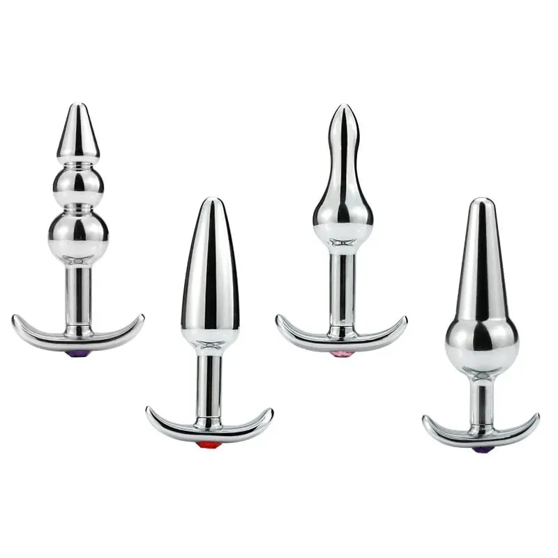 Metall Anal Perlen Butt Plug Set Tragbare Außentür Kleine Große Anal Plug G-punkt Dildo Einfügen Vagina Anus Sex spielzeug — image 6