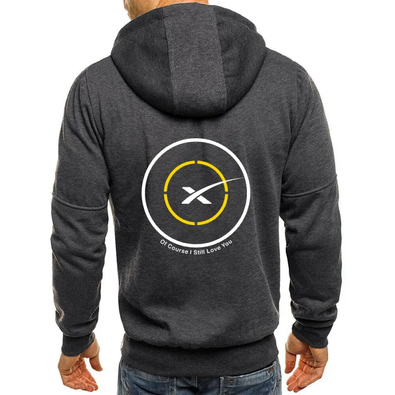 2025 Popular Man SPACEX SPACE X LOGO ELON Jacket Men Autumn Man's Loose Tops Coat Print New Type Sports Comfortable Hoodies — image 6