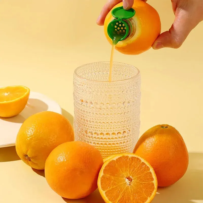 Spremiagrumi portatile con filtro Spremiagrumi manuale Mini estrattore di arancia Conservazione della freschezza Succhi di cucina Alesatore — image 4