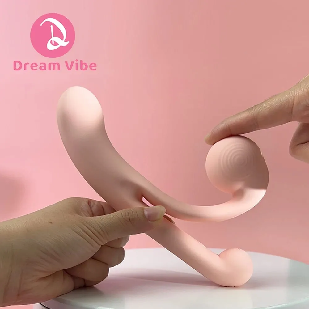 Siput Dildo Vibrator Boleh Laras Clit Fit Penembusan G-Spot Dwi Motor Keseronokan Wanita Mainan Seks Stimulasi Ganda Mainan Cinta 18+ — image 6