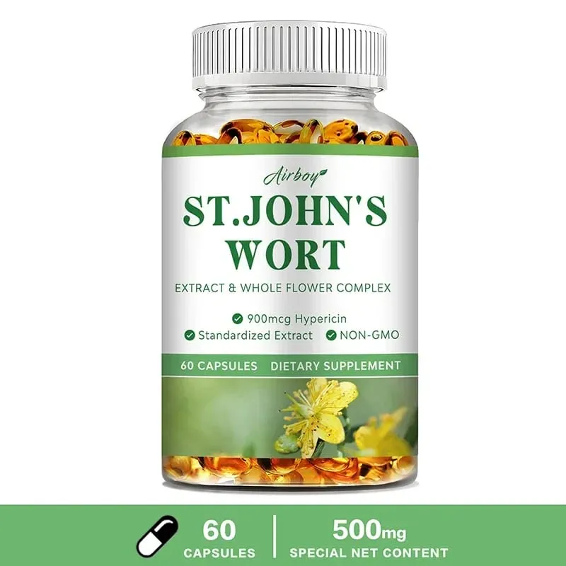 St. John's Wort - Relaxation Supplement That Helps Soothe The Nervous System Relieve Stress Improve Mood and Regulate Sleep — image 10