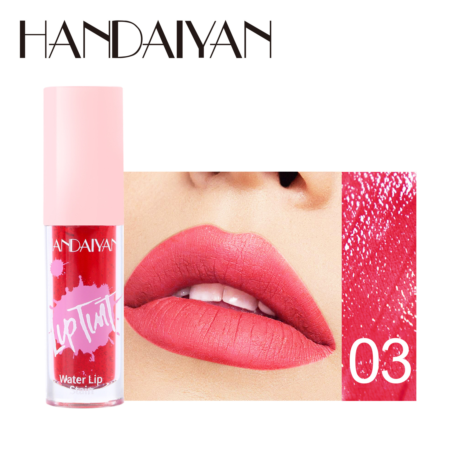Pelbagai guna 6 Warna Lip Gloss Pipi Tint Pelembap Tahan Lama Pewarna Bibir Blush Makeup Noda Bibir Lipgloss Berkilat Kosmetik — image 12