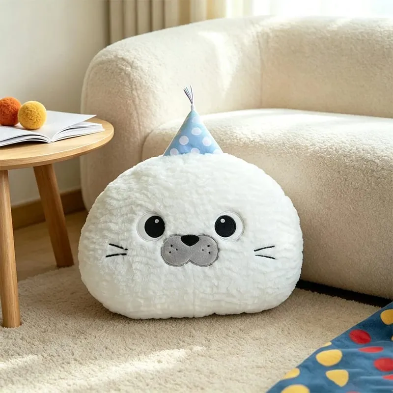 40CM Kawaii Cartoon Animal Plush Pillow Soft Stuffed Soft Fox Sheep Frog Cat Seal Dog Pig Cushion Funny Home Decoration Gifts — image 13