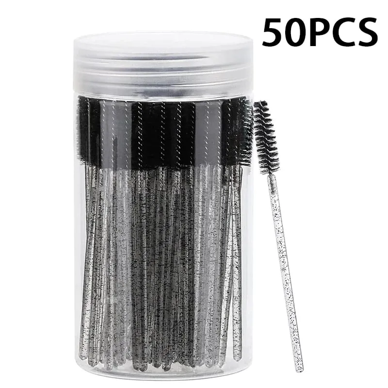 50/150PCS Usa E Getta Pennello Per Ciglia Mascara Bacchette Pennello Per Sopracciglia Applicatore di Trucco per Estensione Delle Ciglia Strumenti di Bellezza — image 8