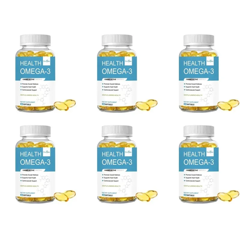 Omega-3 Softgels with 1200 Mg Active Omega-3 EPA and DHA Vitamin D3 and Vitamin E for Heart Health Support 60 Softgels — image 12