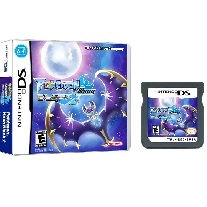 Anime Pokemon-serie NDS Game Cartridge Videogameconsole Moemon Zilver Geel KAIZO MoonBlack2 Hobbycollectie Geschenken Speelgoed — image 7