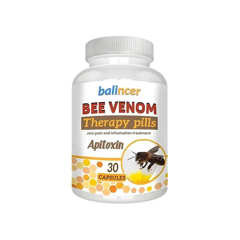Premium Bee Venom Extract Capsules Immune Boosting Antioxidant Joint and Bone Supplement Non-GMO 120 Capsules
