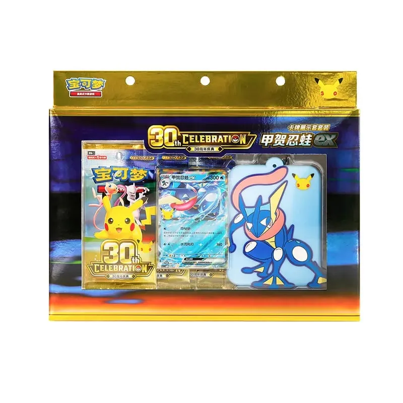 100% Original Pokemon 30th ANNIVERSARY Celebration จีนตัวย่อหรูหราการ์ดชุด PTCG Swap การ์ดเกมของขวัญกล่องของเล่น — image 3