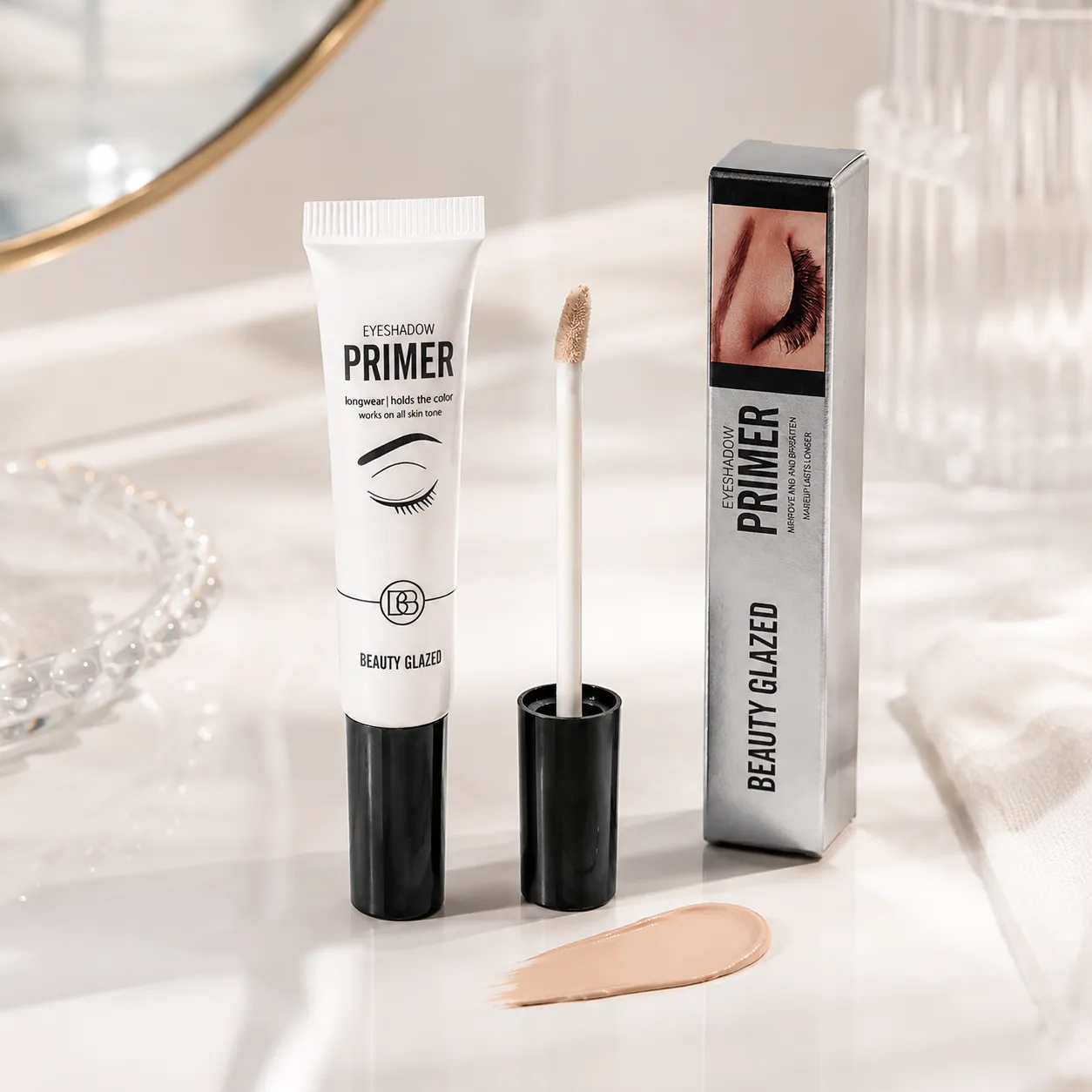 Base de maquillage pour fard à paupières, lisse et résistant aux plis, imperméable, tenue longue durée, translucide, 1 pièce — image 2
