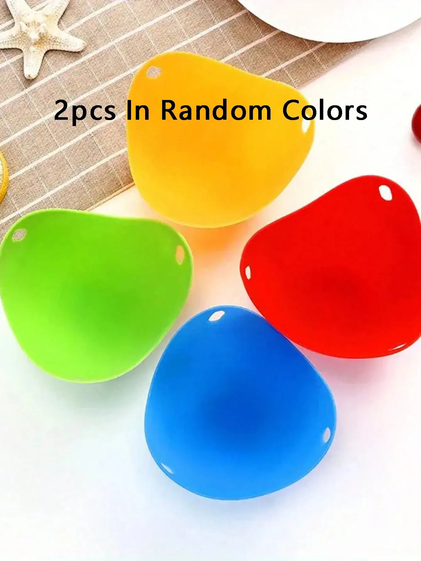 4 pz In Colori Casuali Cuoci Uovo Stampo Tazza In Silicone Uovo Bracconiere Tazze di Uovo In Camicia Per Microonde Friggitrice Ad Aria Piano Cottura Uovo Cottura — image 8