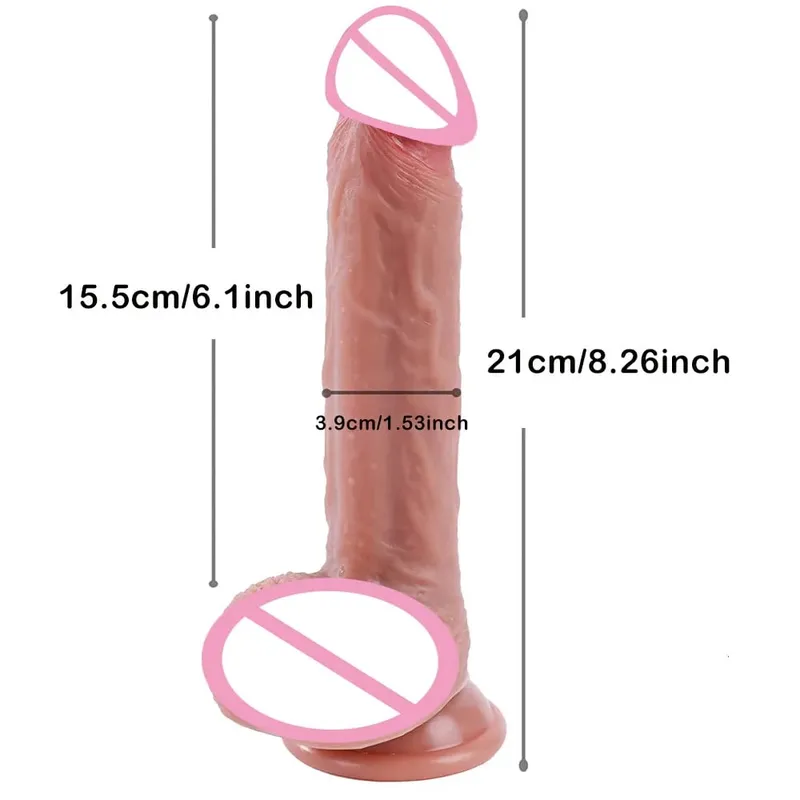 Besar Tebal Realistis Dildo Penis Besar Penetrasi Ganda Anal Plug Vagina Masturbasi Kontol Palsu Mainan Seks Dewasa untuk Wanita Sexuales — image 17