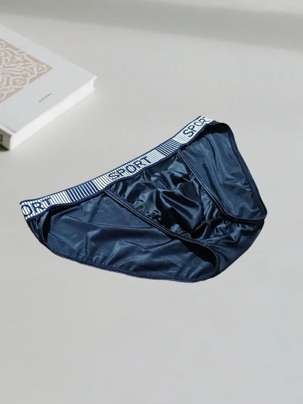 2 pçs básico casual esportes tecido de malha macio cor sólida cintura baixa secagem rápida esportes masculinos legal gelo seda breve — image 6