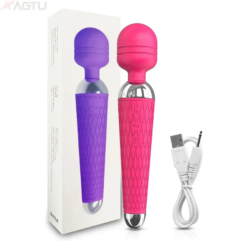 AV Vibrator for Women Clitoris Stimulator Nipple G Spot Magic-Wand Dildo Female Vibrating Masturbation Adult Sex Toy for Women — image 13