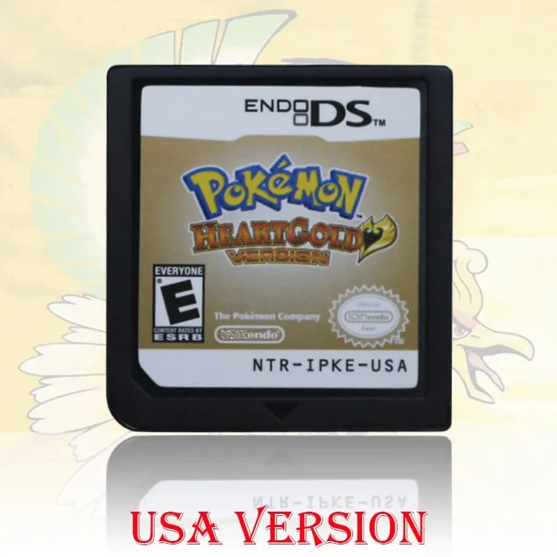 (USA EUR AUS) pokemon สีดำสีขาว 1/2 รุ่นคุณภาพสูงแท้ 1:1 แบบจำลอง DS เกมสำหรับ DS 2DS 3DS คอนโซล — image 11