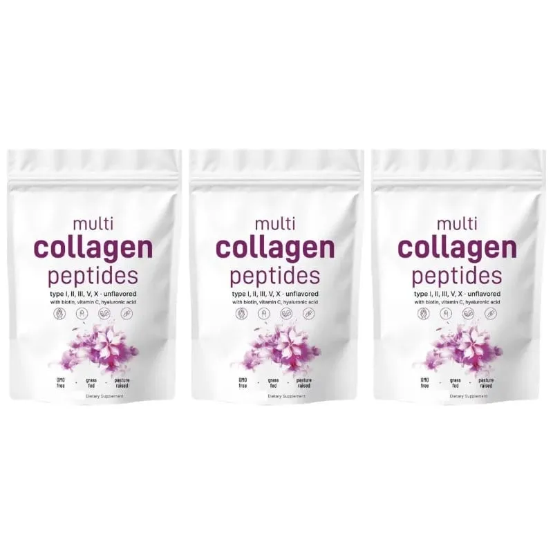 Multi Collagen Peptides Powder Types I II III V with Biotin Vitamin C & Hyaluronic Acid Supports Skin Hair Nails for Men Women — image 9